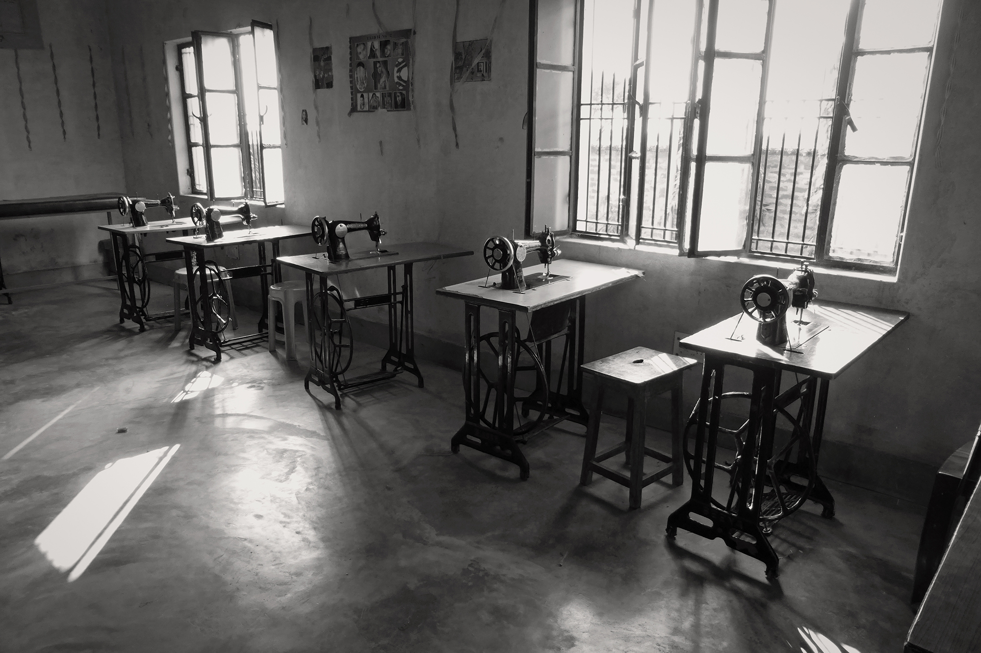 Christoph Radke, India, Mädchen in der Ausbildung an der Nähmaschine, 2013